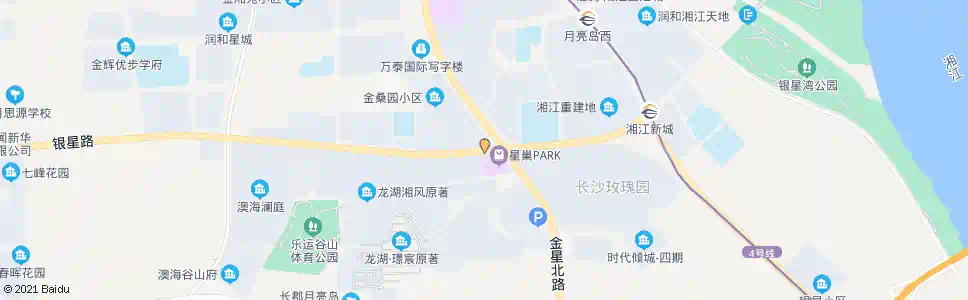 长沙银星路金星路口_公交站地图_长沙公交_妙搜公交查询2024