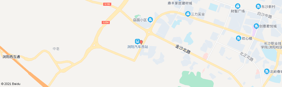 长沙汽车西北站_公交站地图_长沙公交_妙搜公交查询2024