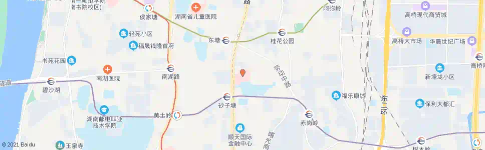 长沙省中医附一院(东塘南)_公交站地图_长沙公交_妙搜公交查询2024