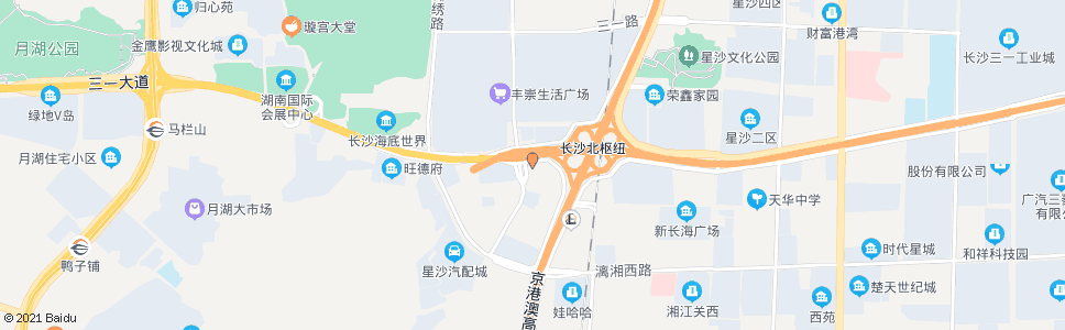 长沙上海大众(南)_公交站地图_长沙公交_妙搜公交查询2024