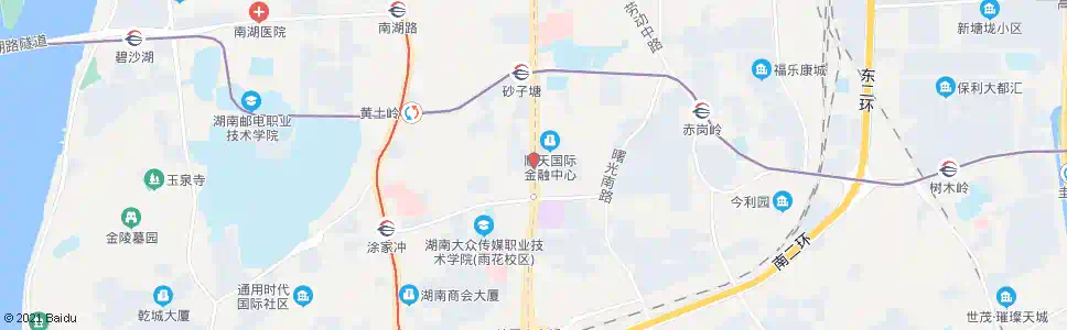 长沙雨花亭北_公交站地图_长沙公交_妙搜公交查询2024