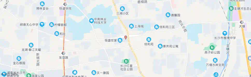 长沙大润发_公交站地图_长沙公交_妙搜公交查询2024