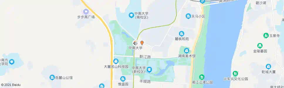 长沙中南大学(清水路)_公交站地图_长沙公交_妙搜公交查询2024