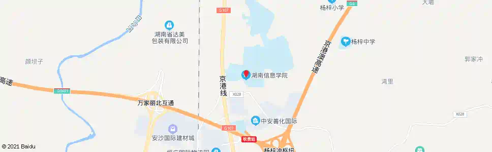 长沙信息学院_公交站地图_长沙公交_妙搜公交查询2024