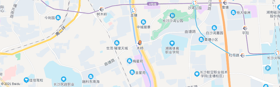 长沙木桥_公交站地图_长沙公交_妙搜公交查询2024