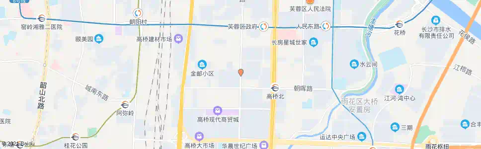 长沙马王堆路朝晖路口_公交站地图_长沙公交_妙搜公交查询2024