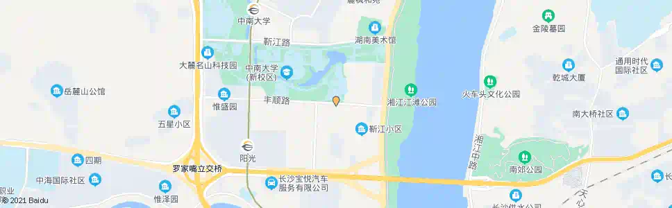 长沙丰顺路麻园路口_公交站地图_长沙公交_妙搜公交查询2024