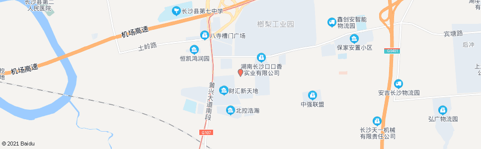 长沙福中道_公交站地图_长沙公交_妙搜公交查询2024