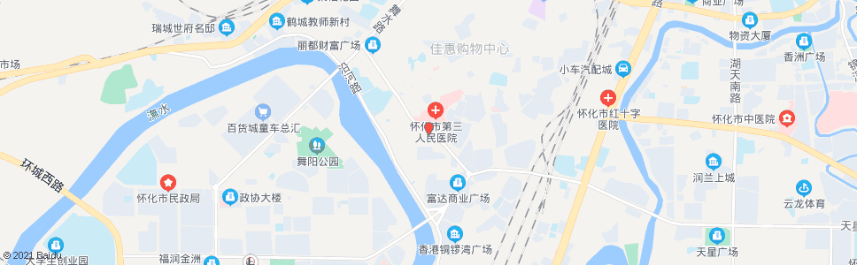 怀化三医院_公交站地图_怀化公交_妙搜公交查询2024