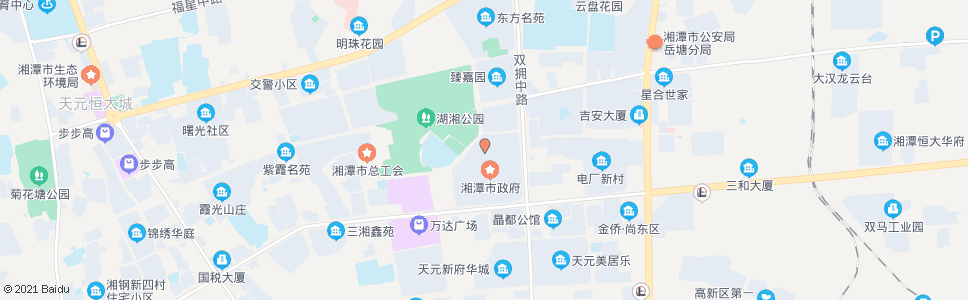 湘潭市人大_公交站地图_湘潭公交_妙搜公交查询2024