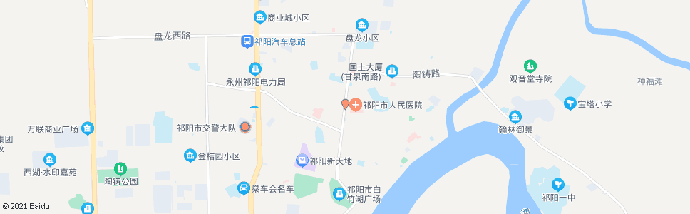 永州市人民医院_公交站地图_永州公交_妙搜公交查询2024