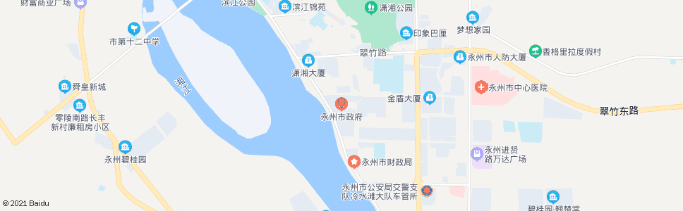 永州市政府_公交站地图_永州公交_妙搜公交查询2024