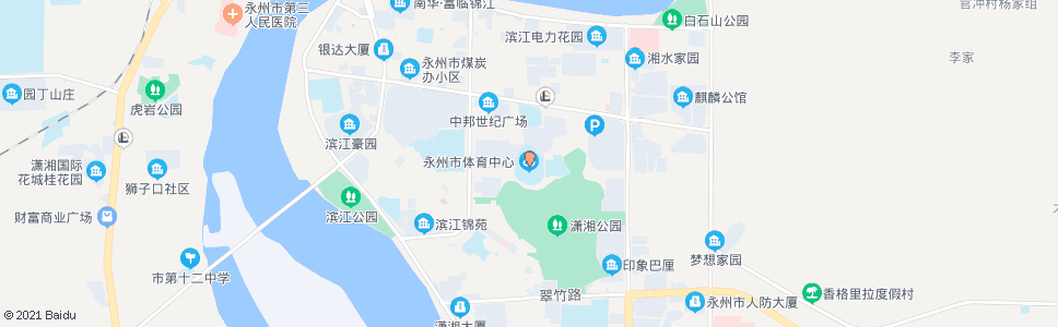 永州体育中心_公交站地图_永州公交_妙搜公交查询2024