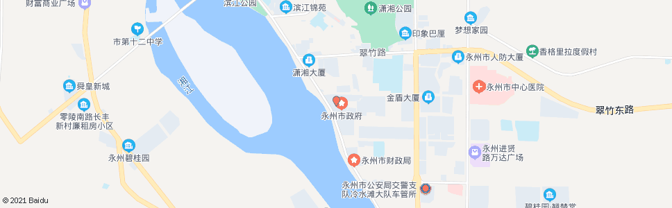 永州零区人事_公交站地图_永州公交_妙搜公交查询2024