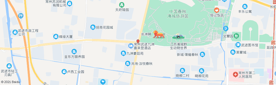 常州延政西路(淹城路)_公交站地图_常州公交_妙搜公交查询2024