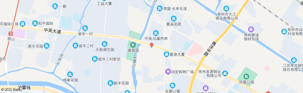 常州菱港桥东_公交站地图_常州公交_妙搜公交查询2024