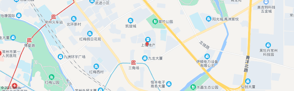 常州虹景路_公交站地图_常州公交_妙搜公交查询2024