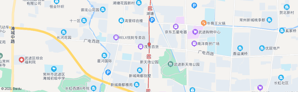 常州花园街广电路_公交站地图_常州公交_妙搜公交查询2024