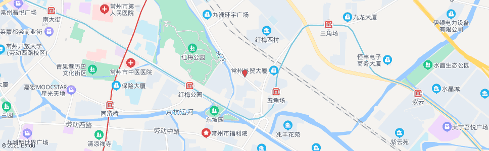常州小东门商城北_公交站地图_常州公交_妙搜公交查询2024