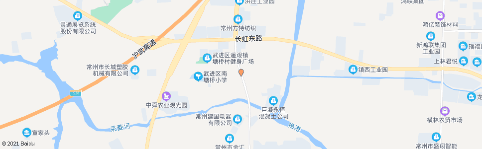 常州成塘浜桥北_公交站地图_常州公交_妙搜公交查询2024