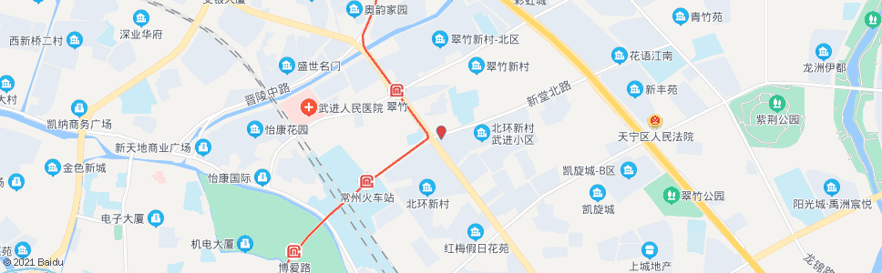 常州新堂路飞龙路_公交站地图_常州公交_妙搜公交查询2024