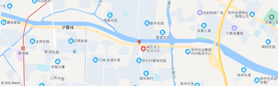 常州阳湖大桥(夏城北路)_公交站地图_常州公交_妙搜公交查询2024