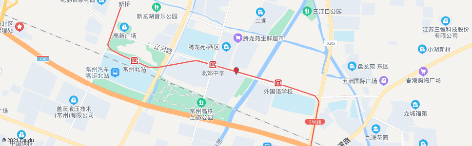 常州腾龙苑_公交站地图_常州公交_妙搜公交查询2024