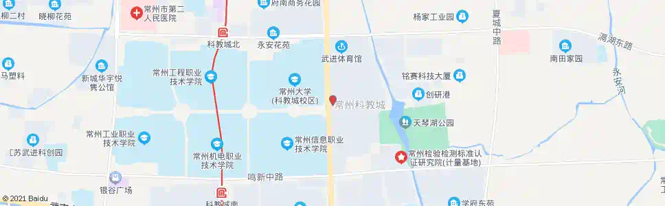 常州常州科教城_公交站地图_常州公交_妙搜公交查询2024