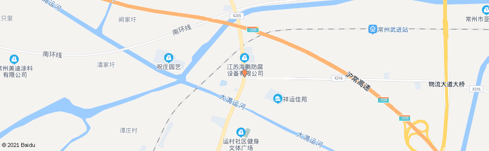 常州运村北_公交站地图_常州公交_妙搜公交查询2024