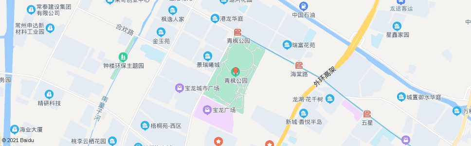 常州青枫公园东_公交站地图_常州公交_妙搜公交查询2024