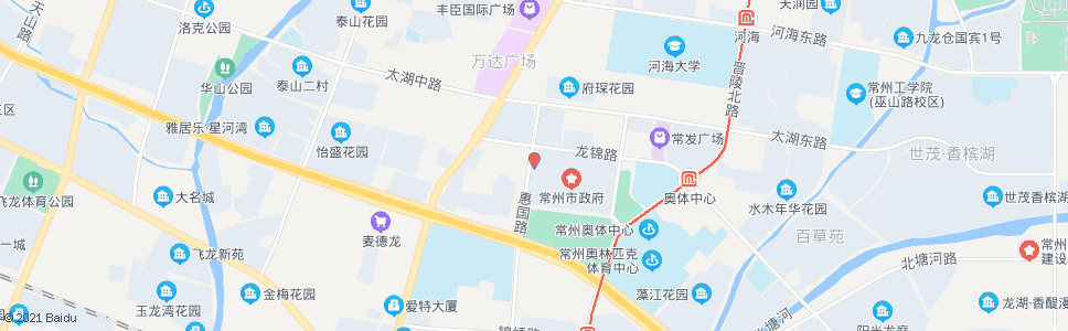 常州行政中心西门_公交站地图_常州公交_妙搜公交查询2024