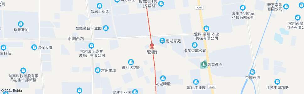 常州阳湖路(X206)_公交站地图_常州公交_妙搜公交查询2024