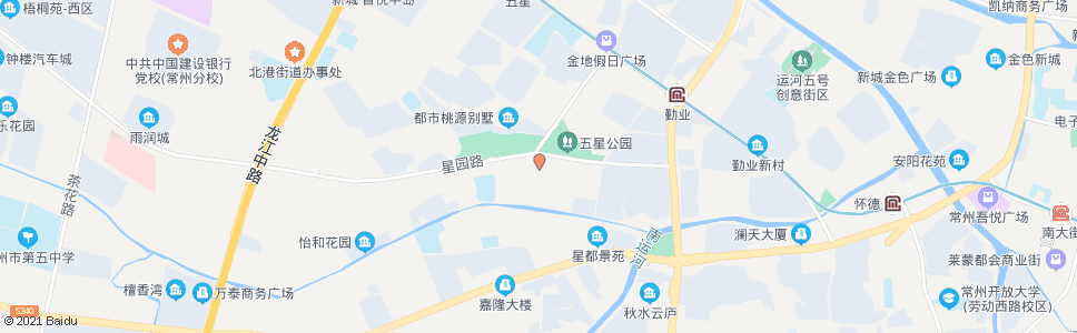 常州五星公园(蓝天花园)_公交站地图_常州公交_妙搜公交查询2024