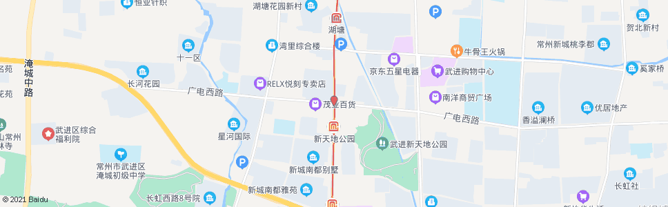常州广电路花园街(西)_公交站地图_常州公交_妙搜公交查询2024