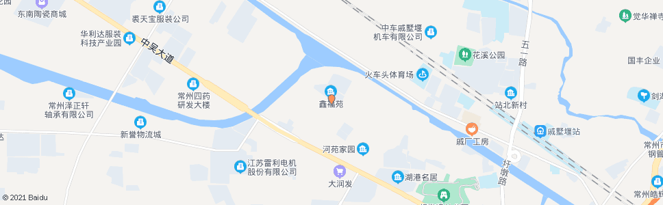 常州鑫福苑_公交站地图_常州公交_妙搜公交查询2024