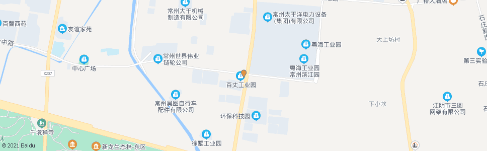 常州环保产业园西_公交站地图_常州公交_妙搜公交查询2024