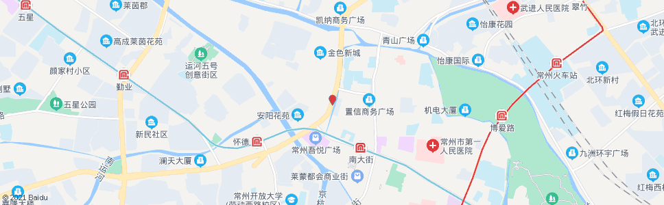 常州江南商场_公交站地图_常州公交_妙搜公交查询2024