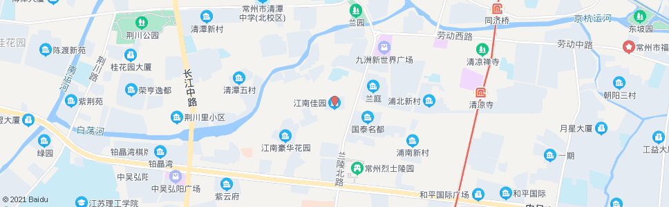 常州江南佳园_公交站地图_常州公交_妙搜公交查询2024