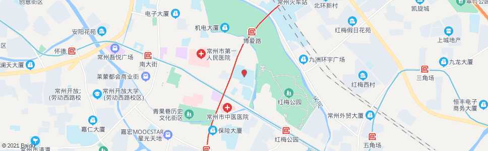 常州文化宫(省常中)_公交站地图_常州公交_妙搜公交查询2024