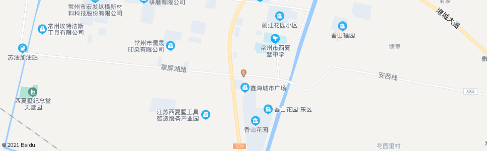 常州西夏墅(西)_公交站地图_常州公交_妙搜公交查询2024