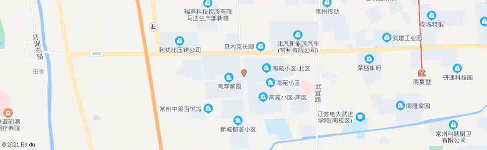 常州凤林路南苑小区_公交站地图_常州公交_妙搜公交查询2024