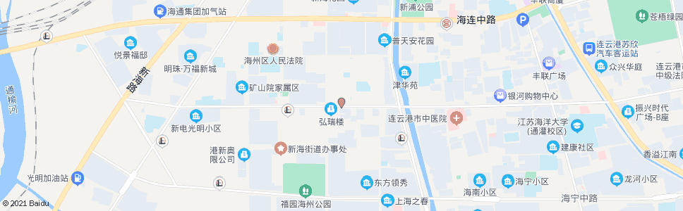 连云港新孔路(北)_公交站地图_连云港公交_妙搜公交查询2024