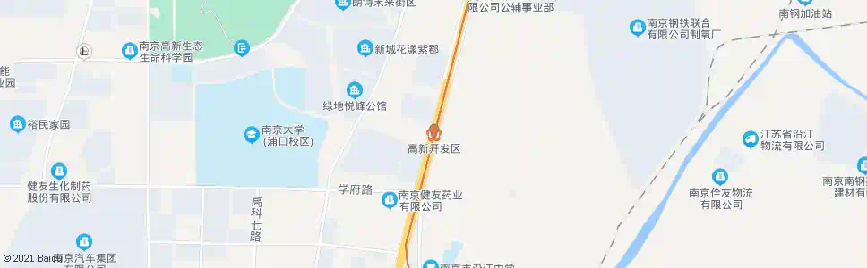 南京高新开发区沿江_公交站地图_南京公交_妙搜公交查询2024