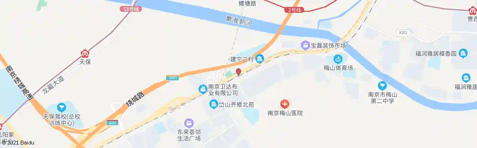 南京建宁一村_公交站地图_南京公交_妙搜公交查询2024