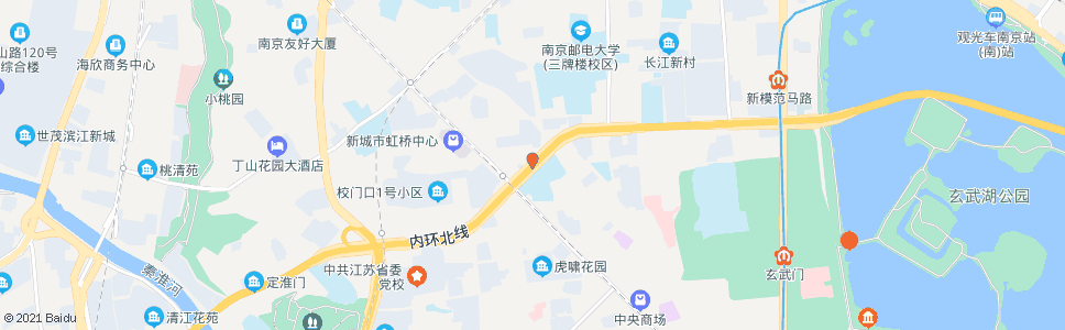 南京模范马路虹桥_公交站地图_南京公交_妙搜公交查询2024