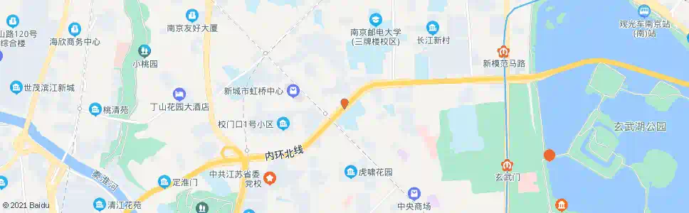 南京模范马路虹桥_公交站地图_南京公交_妙搜公交查询2024