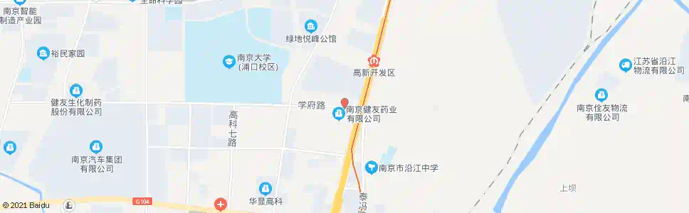 南京学府路六合大道_公交站地图_南京公交_妙搜公交查询2024