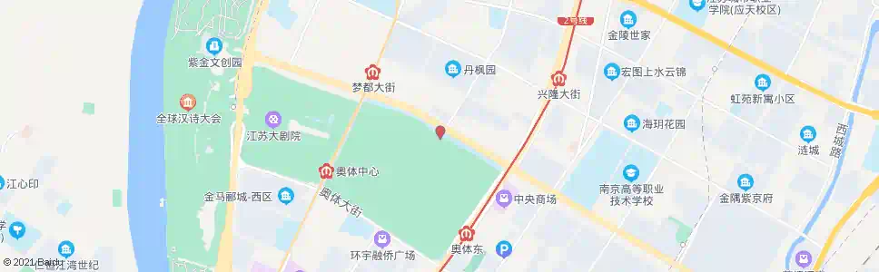 南京奥体中心北门_公交站地图_南京公交_妙搜公交查询2024