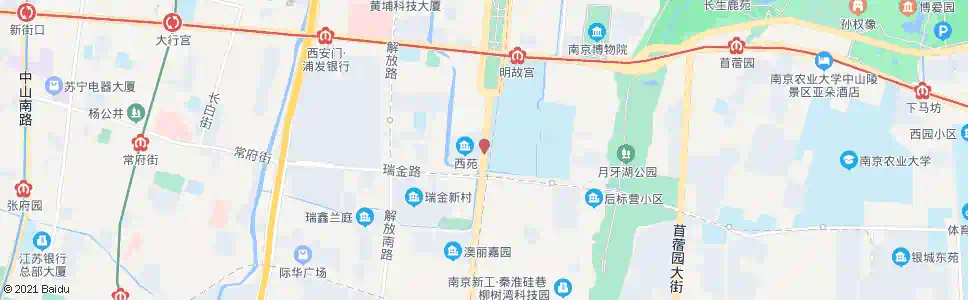 南京御道街_公交站地图_南京公交_妙搜公交查询2024