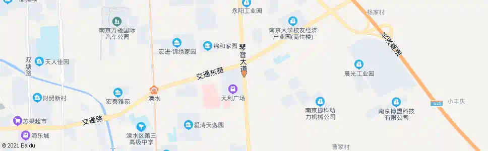 南京天利广场_公交站地图_南京公交_妙搜公交查询2024